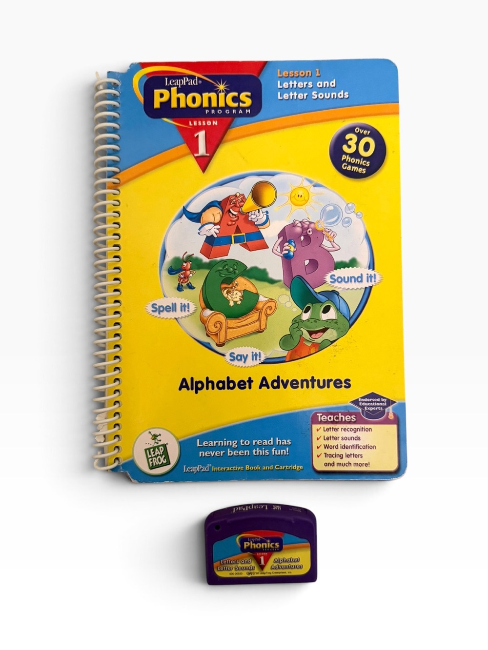 LeapPad Phonics Program Lesson 1: Alphabet Adventures Book & Cartridge Set